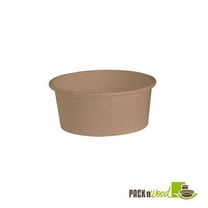 Packnwood 210PC751K 26 oz. Round Kraft Salad Bucket