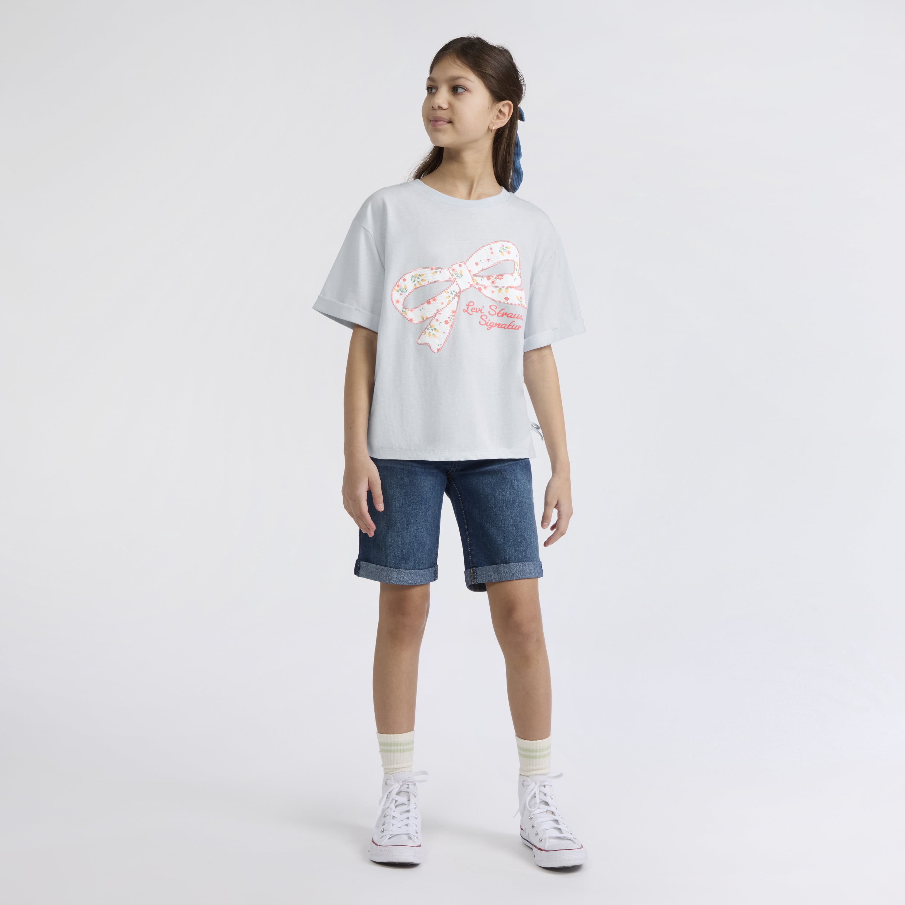 Levi Strauss Signature Girl Short Sleeve Graphic Top, Sizes 4-16