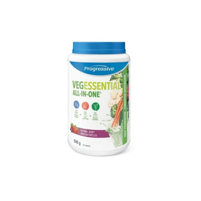 Progressive Furniture Progressive - VegEssential All in One Natural Berry Protein Supplement, 840g