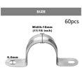 thumbnail image 2 of Paquete de 60 Correas RíGidas para TuberíA Acero Inoxidable M25 (1 Pulgada) con 2 Orificios Cable U Soporte Abrazadera Colgador, 2 of 5