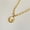 Moon Pendant Only (DIY), variant on Sun Necklace - 18K Gold Plated Brass with Natural Shell (Fashion Jewelry)