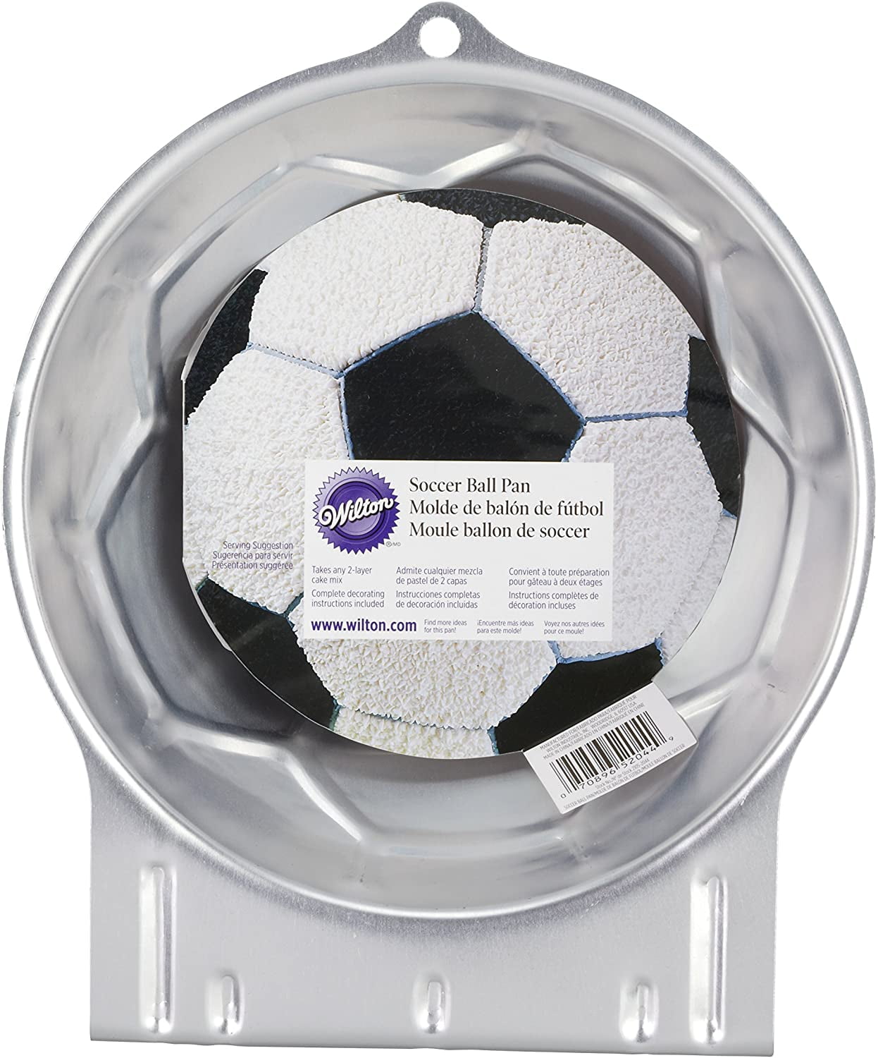 Wilton Soccer Ball Cake Pan Durable Aluminum Heats Evenly And Holds Its Shape After Use Get A Kick Out Of Cake This Fun Soccer Ball Cake Pan Will Help Kick Off By