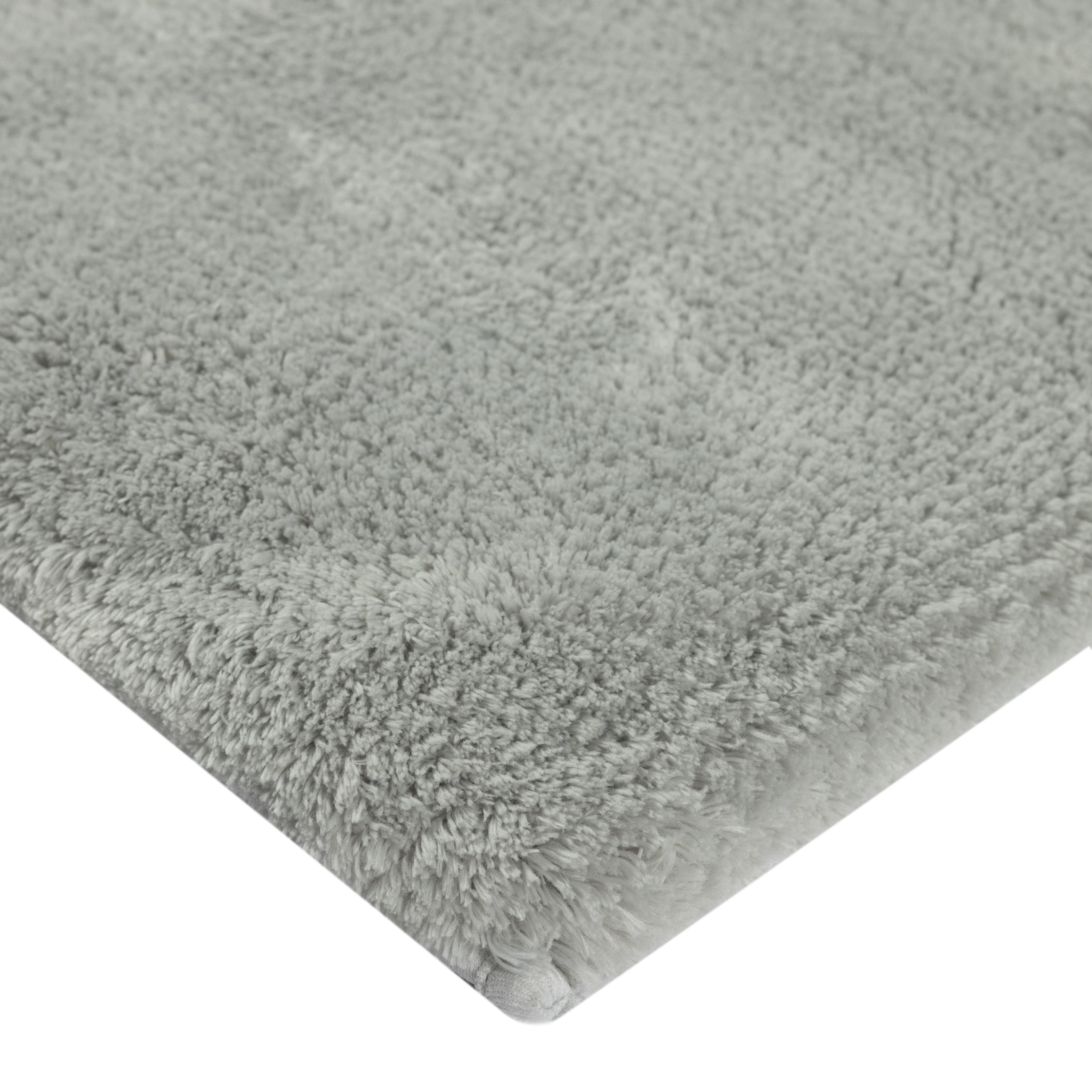 Hotel Style Silver Micro-Polyester 24" x 60" Bath Runner, 1 Count