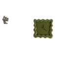 thumbnail image 1 of Escultura de búho, adorno de mesa para sala de estar, oficina, gabinete, decoración con reloj de pared cuadrado silencioso y preciso, decoración colga, 1 of 8