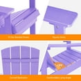thumbnail image 6 of CHYVARY 1 Peak Adirondack Chair, Fire Pit Outdoor Patio Furniture, Purple, 6 of 7