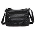 thumbnail image 2 of Bolsa Bolso Dama Casual Cuero Gran Capacidad Impermeable Viaje Negro, 2 of 3