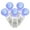 Blue, variant on Vickerman 50 Green G12 LED Light on White Wire, 25' Christmas Single Mold Light Strand