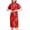Red, variant on XIMIN Girls Chinese Phoenix Qipao Dress Dragon Pattern Short Sleeve Traditional Cheongsam Chinese New Year Costume for Birthday Party Wedding