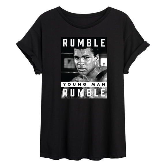 Muhammad Ali - Boxing Legend - Rumble Young Man Rumble - Juniors Ideal Flowy Muscle T-Shirt