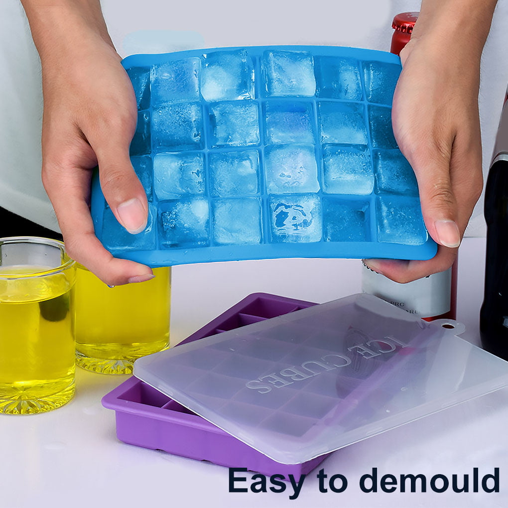 Silicone Ice Cube Tray Ice Cube Molds 1 Inch,20 Cubes BPA Free and FDA Approved Pack of 2 20H 