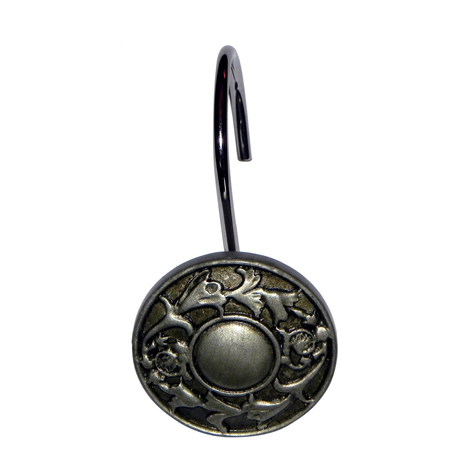 Regency Resin Shower Curtain Hooks In Silver Walmartcom Walmartcom