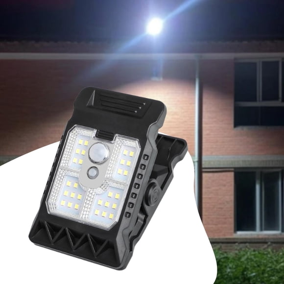 Luz solar para exteriores, luces de pared alimentadas por energía solar, montaje automático con abrazadera y 3 CONDUJO