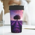 thumbnail image 6 of Fotbe Lavender Field Sunset Printed Insulated Travel Coffee Mug Spill Proof Leak Proof Stainless Steel Coffee Tumbler Reusable Coffee Cups with Lids Thermos, 6 of 8