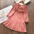 thumbnail image 6 of Youmylove Dresses For Girls Babys Kids Toddler Girls Solid Spring Winter Bear Ears Long Sleeve Hooded Princess Dress Clothes, 6 of 7