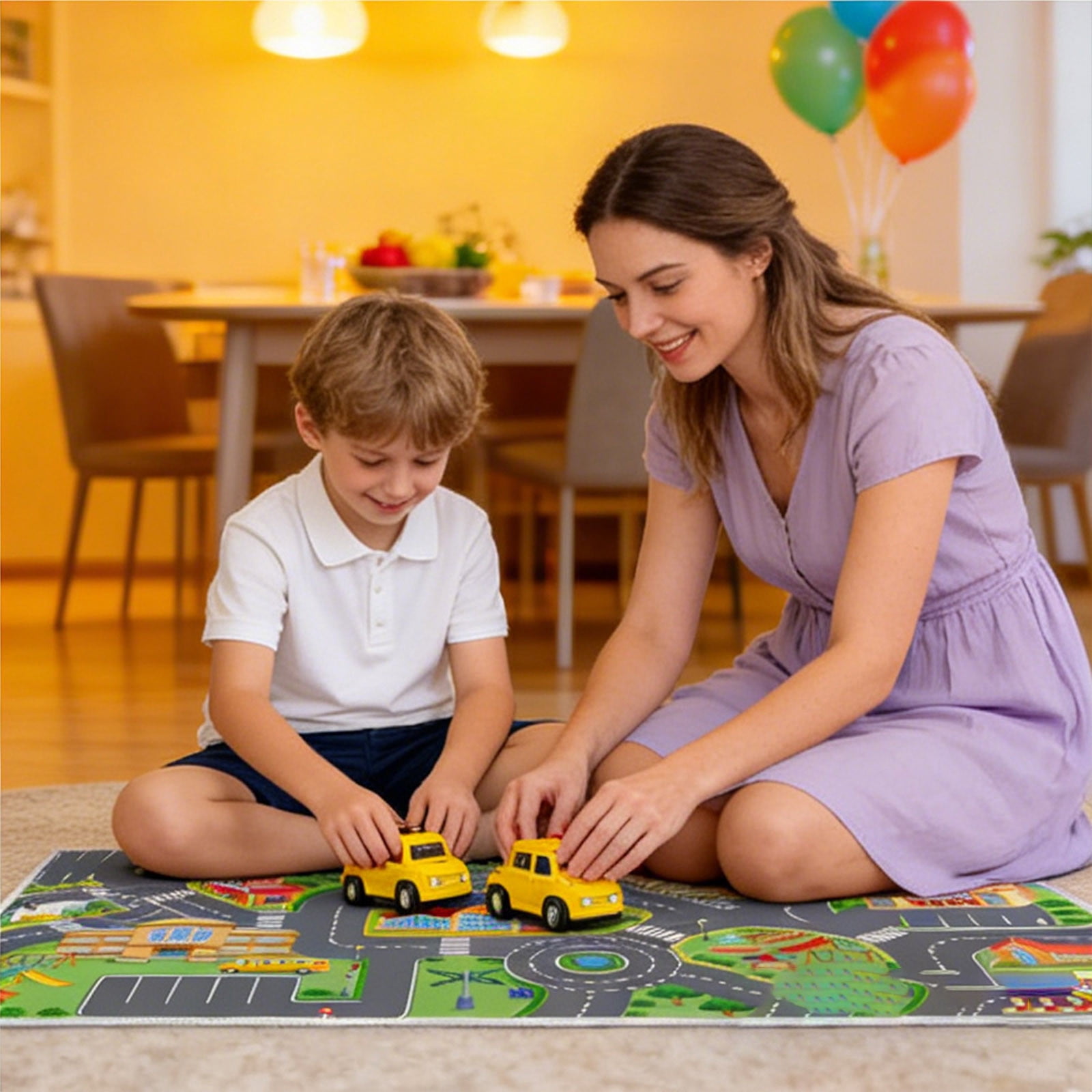 Baby Crawling Mat Crawling Carpet Bright Polyester Material Washable Carpet Rectangular Children's Carpet Suitable For Indoor Use Baby Crawling Mat Baby Play Mat Tiles Large Baby Foam Mats for