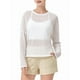 thumbnail image 1 of Blusa de Entrenamiento Holgada de Larga con Transparente para Mujer, Cuello Redondo y Mangas Largas L, 1 of 8