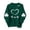 M, variant on Kilaqueen St Patricks Day Sweatshirt for Women Shamrock Graphic Long Sleeve Crewneck Pullover Tops Casual Trendy Loose Funny Festival Sweatshirt