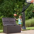 thumbnail image 3 of Rubbermaid Deck Box, Extra Large, 134 Gallon, Brown, 3 of 8