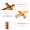 thumbnail image 3 of EeaseMX 1 pieza de colgante de cruz de madera, artesanía de madera, cruz colgante (color madera), 3 of 7
