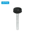 thumbnail image 3 of Uxcell M4x35mm Knurled Thumb Screws Clamping Screws Knobs Grip Bolts Fasteners for Furniture Hardware Black 20 Pack, 3 of 5