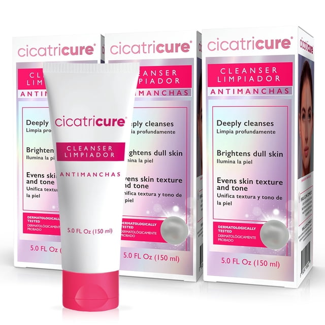 Limpiador Facial Cicatricure Antimanchas AHA PHA 150 ml Pack de 3