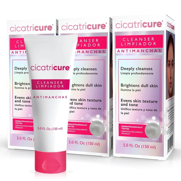 Limpiador Facial Cicatricure Antimanchas AHA PHA 150 ml Pack de 3