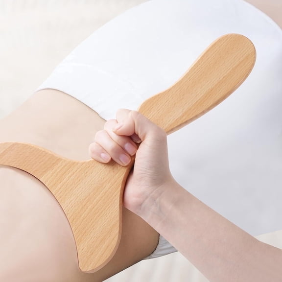 Wooden Lymphatic Drainage Tool Gua Sha Scraping Tools Wood Therapy Massager Body Sculpting Tool for Maderotherapy, Anti-Cellulite& Muscle Release