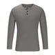 thumbnail image 4 of pstuiky camisa de manga larga para hombre, Suéter tipo jersey con cuello alto, elástico, color liso, manga larga, cuello redondo, blusas y camisas camisetas de hombre m, 4 of 6