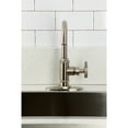 thumbnail image 3 of Kingston Brass KSD8508RKZ Wendell Single-Handle Bar Faucet with Knurled Handle, Brushed Nickel, 3 of 6