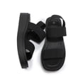 thumbnail image 4 of Pennysue Women's Platform Wedges Sandals Black Elastic Ankle Strap Sandals 8M, 4 of 7