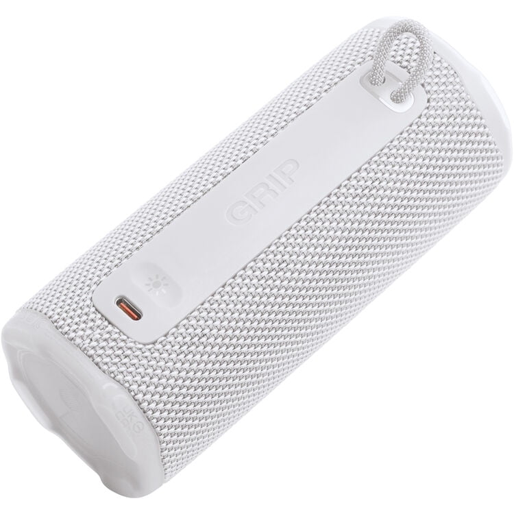 JBL Grip - Compact Bluetooth speaker with bold JBL Pro Sound and ambient light - White