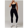 thumbnail image 2 of PISONIC Womens Workout Sets Two Piece Spaghetti Straps Tank Top Matching High Waist Leggings Gym Work Out Outfits with Pockets, 2 of 9