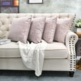 thumbnail image 2 of Home Soft Things Textured Velvet 4 Piece Throw Pillow Cover Set - Soft Pink - 20" x 20", 2 of 7