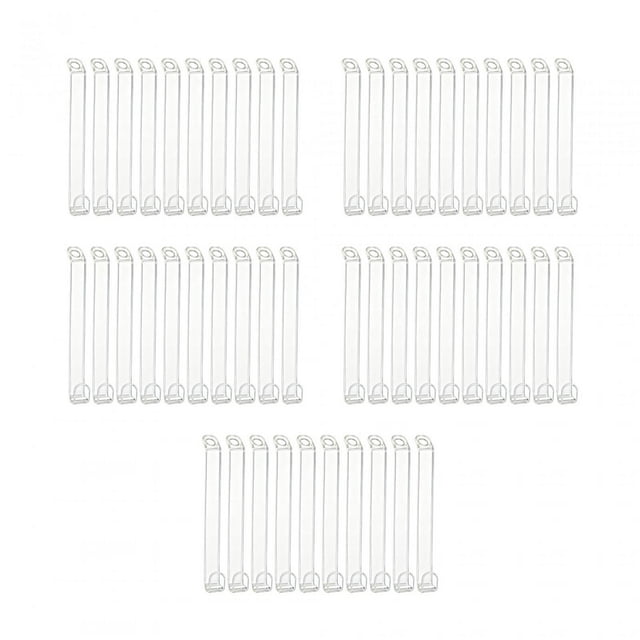 50 ganchos conectores para perchas de ropa, clips para perchas, ganchos transparentes multifuncionales para armarios, perchas en para gorras y