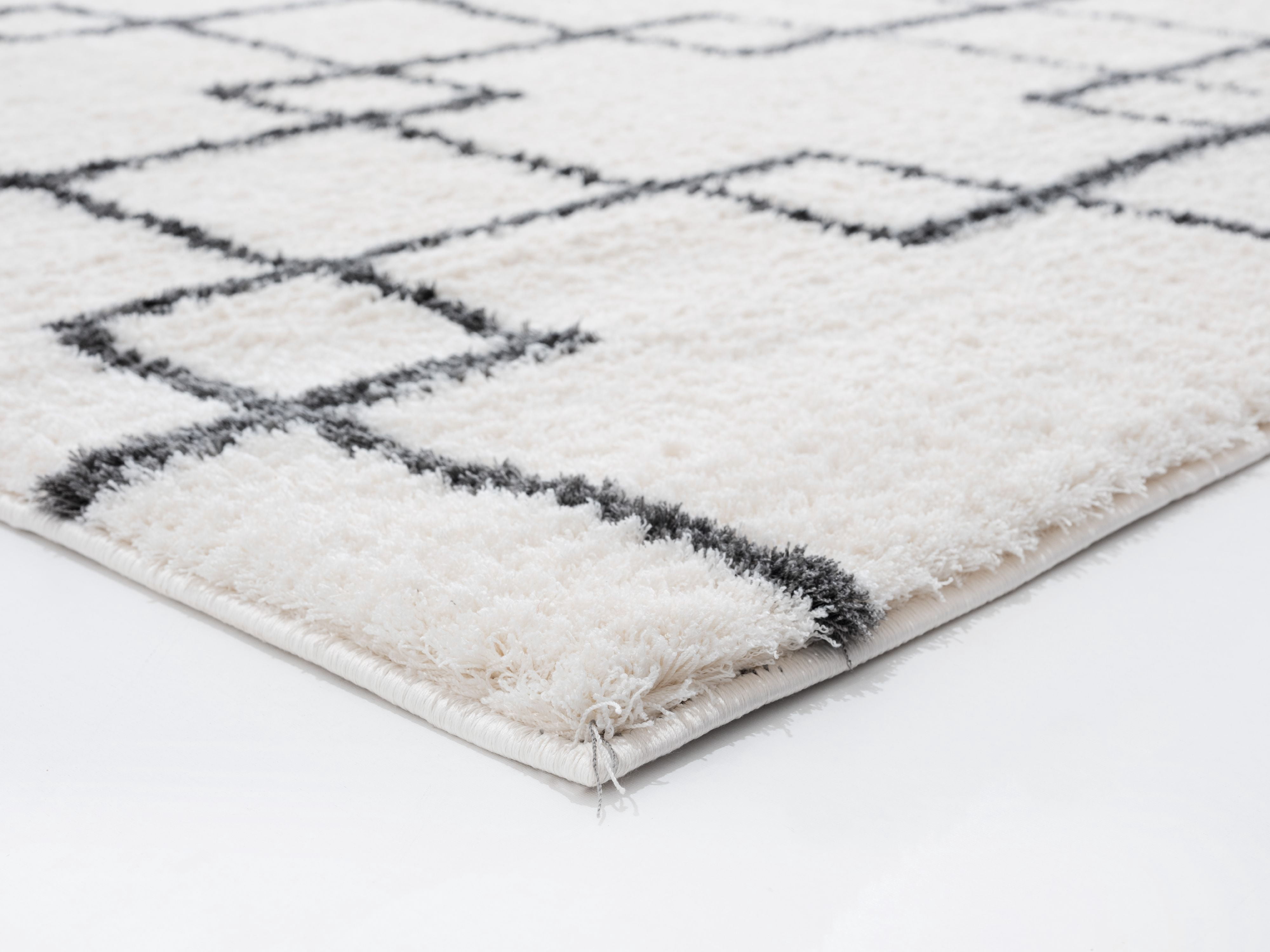 United Weavers Celestial Dadrail Contemporary Geometric Area Rug, White, 5'3" x 7'2"