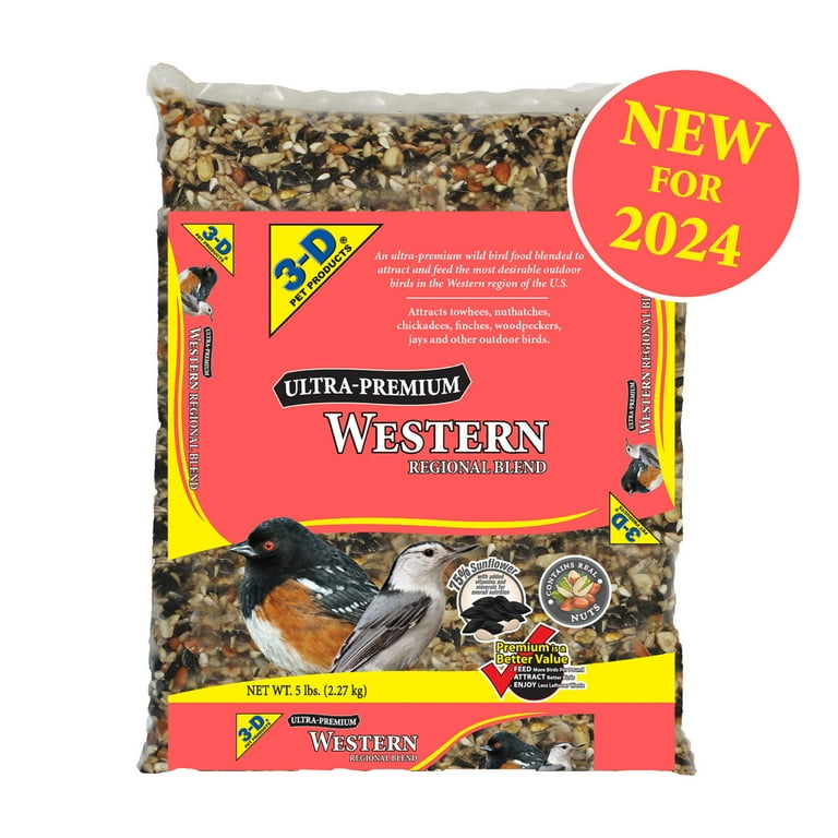 3-D Pet Products Premium Western Region Blend Dry Wild Bird Food