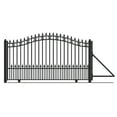 thumbnail image 3 of ALEKO Garden Yard Steel Single Sliding 12' Gate St. Louis Style with Gate Opener, 3 of 14