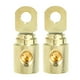 thumbnail image 1 of Reductor de entrada de amperios, 2 uds., calibre 0 de cobre, Audio estéreo para coche, Pin AWG, reductor de cable de tierra, tono dorado, 1 of 1