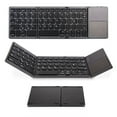 thumbnail image 1 of ICQOVD Bluetooth Keyboard Touchpad Foldable Tri-fold Wireless for, 1 of 7