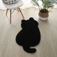 thumbnail image 1 of Alfombra de imitación de piel de conejo para gato, para sala de estar, dormitorio, mesa de café, mesita de noche, lavable a máquina, ajustable, de felpa gruesa, para ventana salediza, 1 of 6