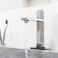 thumbnail image 3 of VIGO Nova Single Handle Single-Hole Bathroom Faucet Set with Deck Plate in Chrome, 3 of 10