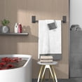thumbnail image 2 of Towel Bar Hand Towel Holder for Kitchen/Bathroom Wall Mounted SUS304 Brushed Stainless Steel Towel Rack Rust/Scratch Resistant Towel BarsNo Drilling - Self Adhesive - 21.65 inch, Black, 2 of 8