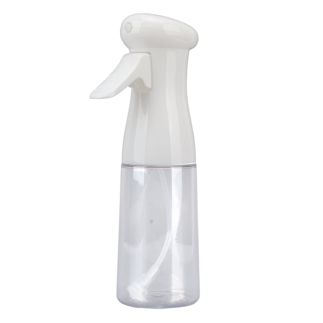 Botella pulverizadora de aceite ergonómica portátil de 200 ml para cocina, freidora de aire, ensaladas, hornear, asar y freír, color blanco