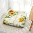 thumbnail image 3 of Yellow Sunflower Print Zabuton Pillow - 4.7" Thick Meditation Cushion with Skin-Friendly Fabric, 3 of 7