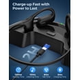 thumbnail image 5 of Open Ear Headphones with Mic, Wireless Headset with Noise Canceling Mic & Mute Button, Wireless Air Conduction Headphones V5.4, 25g Lightweight Sport Headset for Running, Work Workout Driving Call, 5 of 10