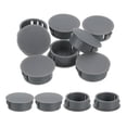 thumbnail image 1 of Uxcell 12pack 25mm(1") Nylon Hole Plugs, Flush Type Panel Round Snap In Fastener Knockout Plugs, Gray, 1 of 6