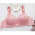 thumbnail image 6 of Fnooota Womens Push-up Bras with Lace, Full Coverage Comfort Adjustable Seamless Wireless Bras Pink Size 36-46(BC), 6 of 8