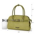 thumbnail image 3 of Wrangler Suede Handbag for Women Small Satchel Crossbody Bag Western Purse, Green, 3 of 9