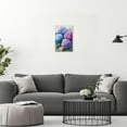 thumbnail image 3 of JANS.NO1 Blue Hydrangea Wall Decor Flowers Canvas Wall Art Rustic Floral Pictures Painting for Bathroom Bedroom Decor, 3 of 6