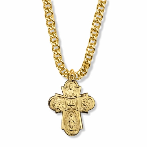 14K Gold Filled Engraved Four 